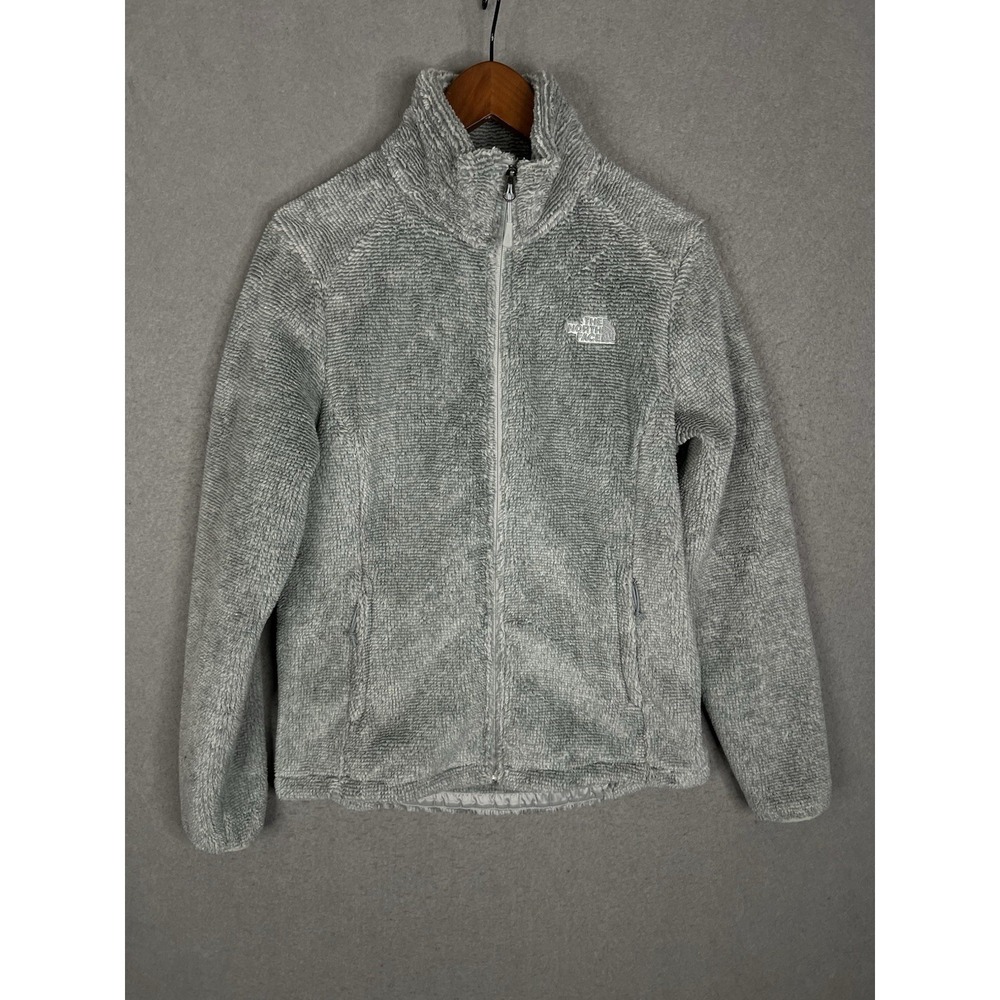 The North Face Osito Fleece Jacket Womens M Gray Full Zip Plush - Picture 2 of 9